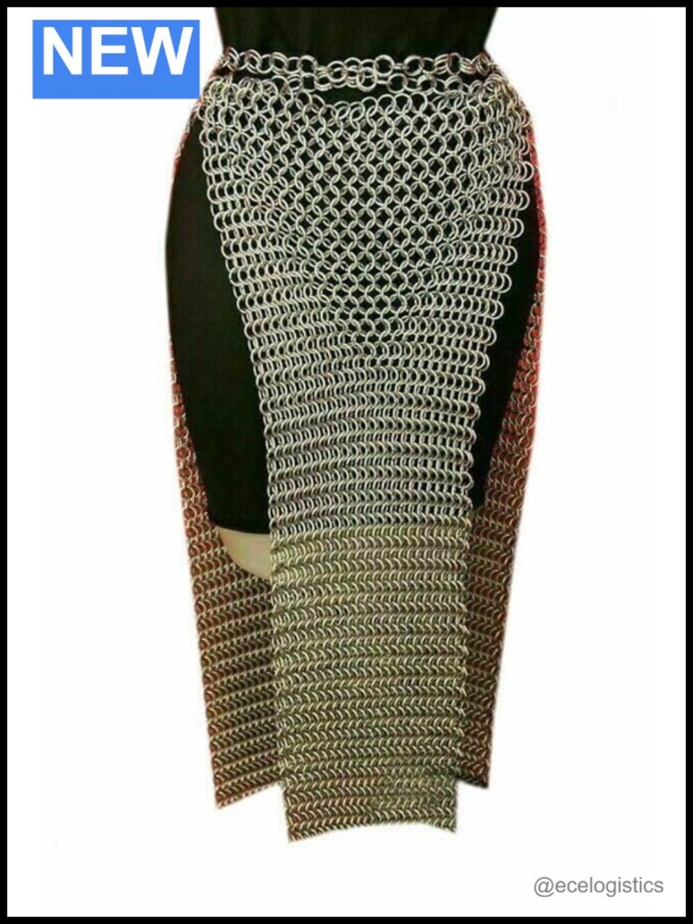 Aluminum Butted Chainmail Skirt 25" - Cosplay Costume Dance